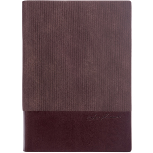 Щоденник недатований Leo Planner Velvet A5 PU 352 сторінки Коричневий (252033) в Миколаєві