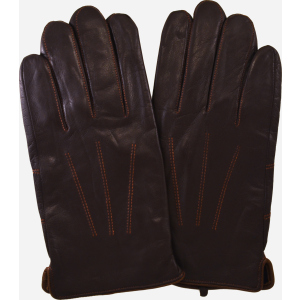 Чоловічі шкіряні рукавички Sergio Torri 1011 М 9 Коричневі (2000000013138-1) ТОП в Миколаєві