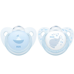 Пустышка для сна Nuk Baby Blue 0-6 мес 2 шт Голубая (4008600275046) в Николаеве