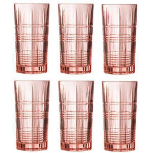 Набір склянок Luminarc Даллас Рожевий 6 х 380 мл (P9164/1) краща модель в Миколаєві