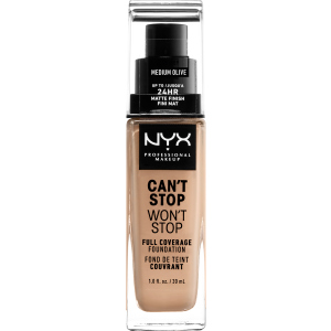 Жидкая тональная основа NYX Professional Makeup Can`t Stop Won`t Stop 24-Hour Foundation 09 Medium Olive 30 мл (800897157265) лучшая модель в Николаеве