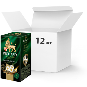 Упаковка чая фруктово-травяного Richard Royal Camomile 25 пакетиков х 12 шт (4823063703451) ТОП в Николаеве