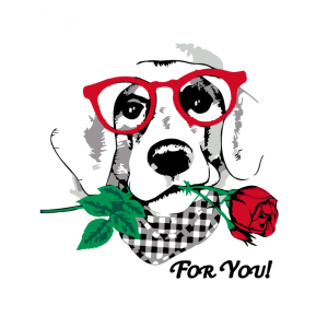 Набір для творчості Rosa Start акриловий живопис за номерами Dog with a Rose 35 х 45 см (4823098517757) ТОП в Миколаєві