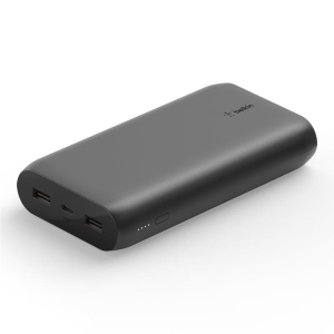 хороша модель Портативний зарядний пристрій Belkin 20000mAh, 15W, Dual USB-A, USB-C, black