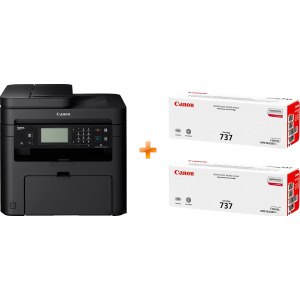 Canon i-SENSYS MF237w Wi-Fi, Ethernet, fax (1418C162AA/418C170AA) Bundle: + 2 Картриджа Canon 737 краща модель в Миколаєві