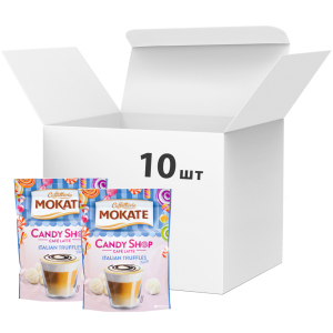 Упаковка растворимого кофейного напитка Мokate Candy Shop Latte Italian Truffles 10 шт по 110 г (26.073) (5900649068056) лучшая модель в Николаеве