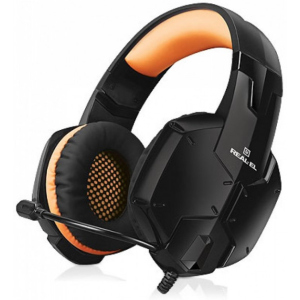 Навушники Real-El GDX-7700 Surround 7.1 Black-orange (EL124100016) в Миколаєві