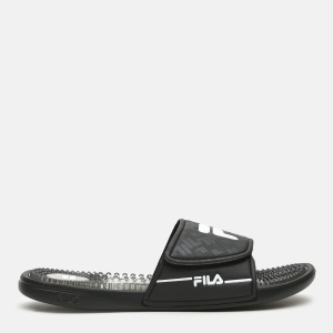 Шлепанцы Fila Massage M Slippers 105785-BW 41 26 см Черные с белым (4670036484400) в Николаеве