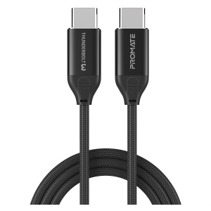 Кабель Promate ThunderLink-C20+ USB Type-C/USB Type-C 100W PD 1.5 м Black (thunderlink-c20+.black) лучшая модель в Николаеве