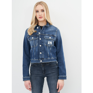 Джинсова куртка Calvin Klein Jeans Cropped 90'S Denim Jacket J20J215381-1BJ S Denim Dark (8719853611180) ТОП в Миколаєві