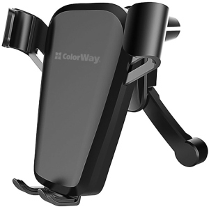 Автотримач для телефону СolorWay Soft Touch Gravity Holder Black (CW-CHG03-BK) в Миколаєві