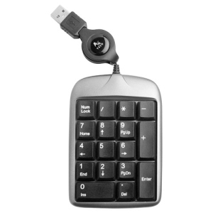 Цифровий клавіатурний блок A4Tech TK-5 Silver/Black USB ТОП в Миколаєві