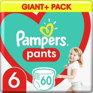 Підгузки-трусики Pampers Pants Розмір 6 (15+ кг) 60 шт (8001090995179_8006540068526) надійний