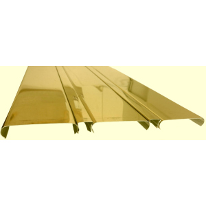 Реечный алюминиевый потолок Allux золото зеркальное глянцевое комплект 260 см х 260 см ТОП в Николаеве