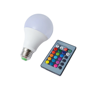 RGB LED лампа BauTech Е27 15Вт 16 кольорів Світлодіодна (1002-565-05)