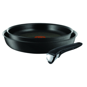 Набір сковорідок Tefal Ingenio Expertise 24 та 28 см + знімна ручка (L6509205) ТОП в Миколаєві