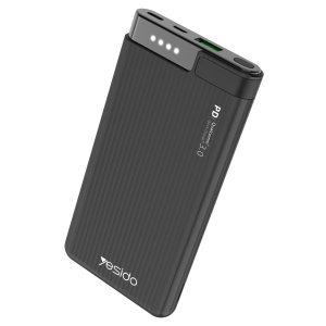 Внешний аккумулятор Power Bank Yesido, 10000 mAh, Black (YP13-black) лучшая модель в Николаеве