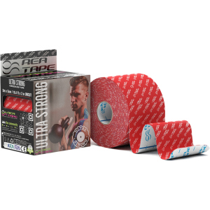 Кинезиологический тейп REA TAPE Ultra Strong 5 см 5 м Красный (REA-Ultra-red) лучшая модель в Николаеве