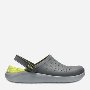 Кроксы Crocs Jibbitz LiteRide 204592-0DV-M7/W9 39-40 24.6 см Серые с желтым (191448122178) рейтинг