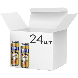 Упаковка пива Edelburg Lager світле фільтроване 5.2% 0.5 л х 24 шт (4260684190047) ТОП в Миколаєві