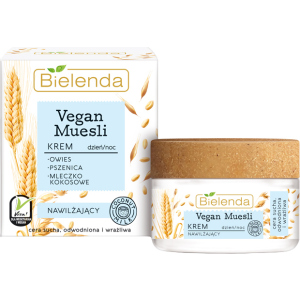 Крем Bielenda Vegan Muesli Зволожуючий Пшениця + овес + Кокосове молоко 50 мл (5902169037802)