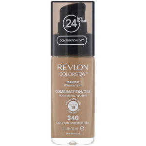 Тональний крем Revlon ColorStay комбінована та жирна шкіра з дозатором 340 Early Tan 30 мл (309974700122) краща модель в Миколаєві