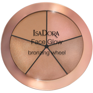 Хайлайтер для обличчя Isadora Face Glow Bronzing Wheel палетка 52 beach glow 18 г (7317851187525) рейтинг