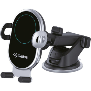 Автодержатель для телефона с беспроводной зарядкой Gelius Pro Wally 3 Automatic WC-002 10W Black (2099900827983) в Николаеве