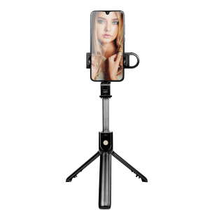 Трипод XoKo K10-s LED Selfie Stick Tripod Bluetooth Black (XK-K10s) в Николаеве