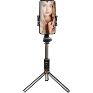 Трипод Dispho WS-18002 Selfie Stick Tripod Bluetooth Black ТОП в Миколаєві