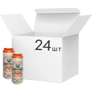 Упаковка пива Clausthaler Grapefruit світле безалкогольне фільтроване 0.25% 0.5 л х 24 шт (4053400208312)