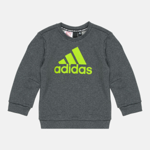 Світшот дитячий Adidas Must Haves Crew FP8935 128 см Dark Grey Heather (4062049186561) краща модель в Миколаєві