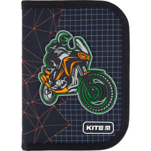Пенал с наполнением Kite Education Motocross 1 отделение 2 отворота Черный (K21-622H-2) рейтинг