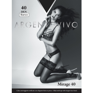 Панчохи Argentovivo Mirage 40 Den 3/4 р. Bianco (8051403068731) краща модель в Миколаєві