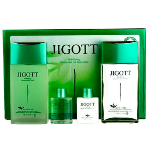 Набор Мужской Зеленый Чай для ухода за лицом Jigott Well-being Green Tea Homme Skin Care 2SET (8809541281273) в Николаеве