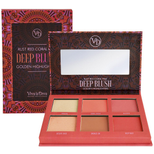 Палетка Viva La Diva Blush & Bronzing Powder Dream Cheek Palette Dark 6 г (7330906016793) ТОП в Миколаєві