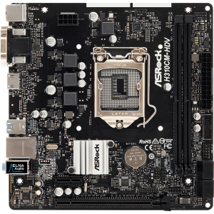 Материнская плата ASRock H310CM-HDV (s1151, Intel H310, PCI-Ex16) в Николаеве