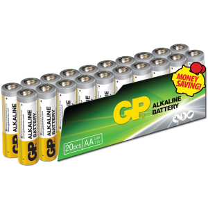 Батарейки GP SUPER ALKALINE 1.5 В 15AEPL-2VS20, LR6, AA 20 шт (4891199147470) ТОП в Миколаєві