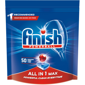 Таблетки для посудомоечных машин FINISH All in 1 Max 50 шт (5900627062359/5997321733524) ТОП в Николаеве