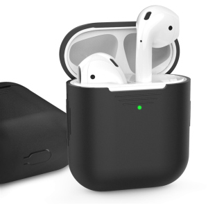 Классический Силиконовый чехол AhaStyle для Apple AirPods Black (AHA-01020-BLK) ТОП в Николаеве