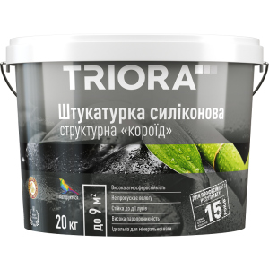 Штукатурка силиконовая TRIORA "короед" 1-1.5 мм 20 кг (4823048022393) лучшая модель в Николаеве