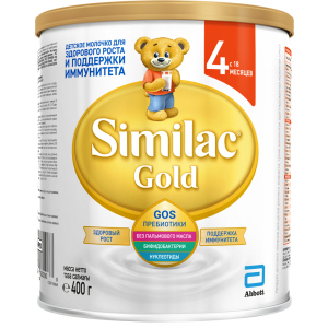 Сухая молочная смесь Similac Gold 4 400 г (5391523058766) лучшая модель в Николаеве