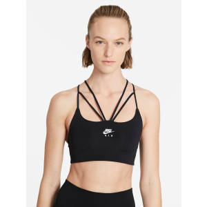 Спортивний топ Nike W Nk Df Indy Strpy Bra CZ4490-010 S Чорний (194957215560) краща модель в Миколаєві