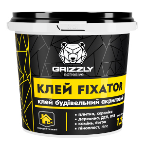 Клей будівельний акриловий Grizzly FIXATOR 12 кг (4823048028463) в Миколаєві