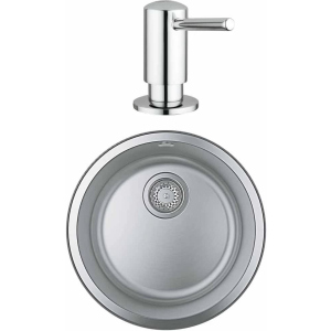 Кухонна мийка GROHE K Series K 200 31720SD0 з дозатором Contemporary 40536000 краща модель в Миколаєві