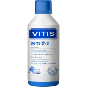 Ополіскувач для ротової порожнини Dentaid Vitis Sensitive 500 мл (36190) (8427426061958) ТОП в Миколаєві