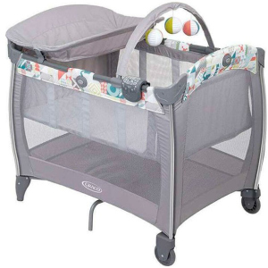 Манеж-ліжечко Graco Contour Electra Patchwork (9D899PTWEU) ТОП в Миколаєві