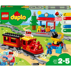 Конструктор LEGO DUPLO Town Потяг на паровій тязі 59 деталей (10874) (5702016117264) в Миколаєві