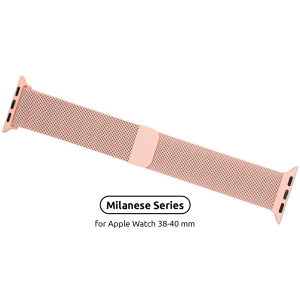 Ремінець Armorstandart Milanese Loop Band Apple Watch All Series 38-40 mm Pink (ARM55246) в Миколаєві