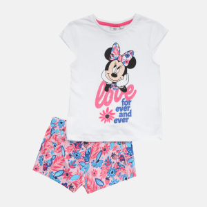 Комплект (футболка + шорти) Disney Minnie UE1098 98 см Білий (3609084860981) ТОП в Миколаєві